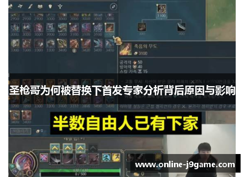 圣枪哥为何被替换下首发专家分析背后原因与影响