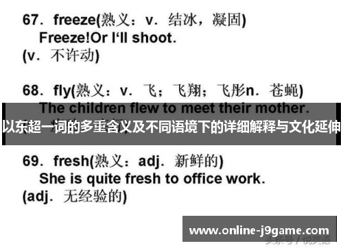 以东超一词的多重含义及不同语境下的详细解释与文化延伸 以东超一词的多重含义及不同语境下的详细解释与文化延伸